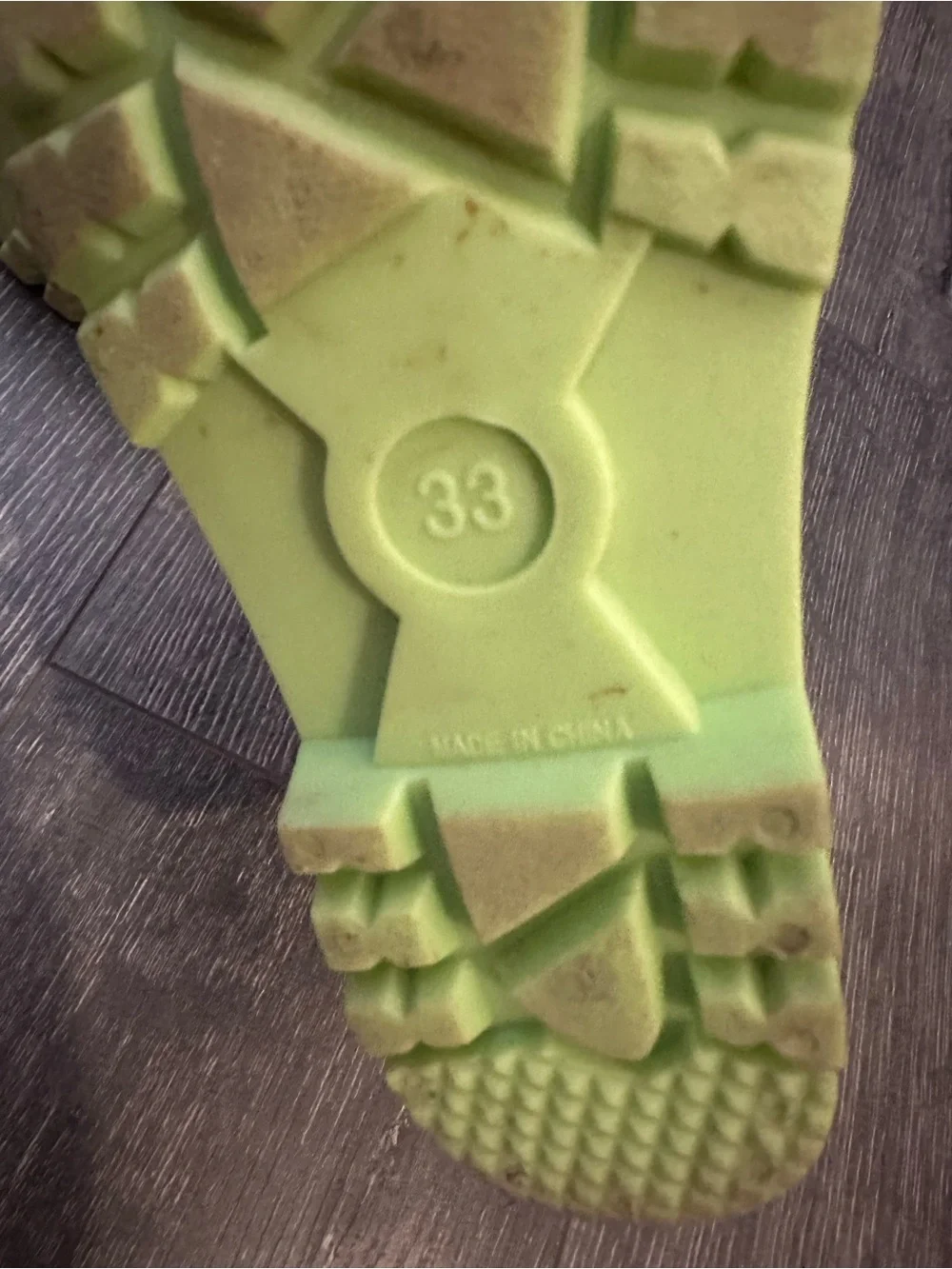 Kids Girls Pink Rain Boots with Lime Trim